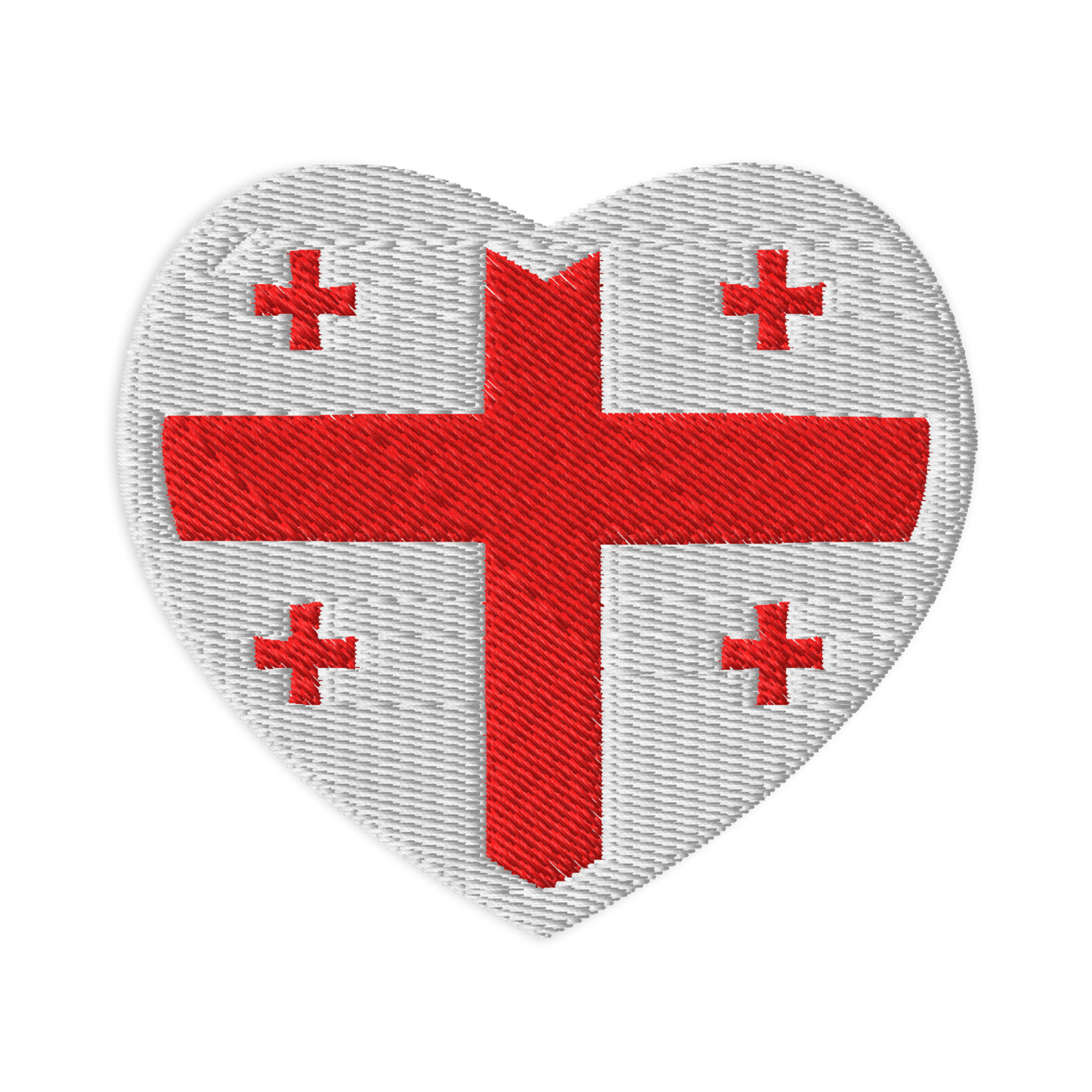 Heart of Georgia Embroidered Patch ❤️🇬🇪