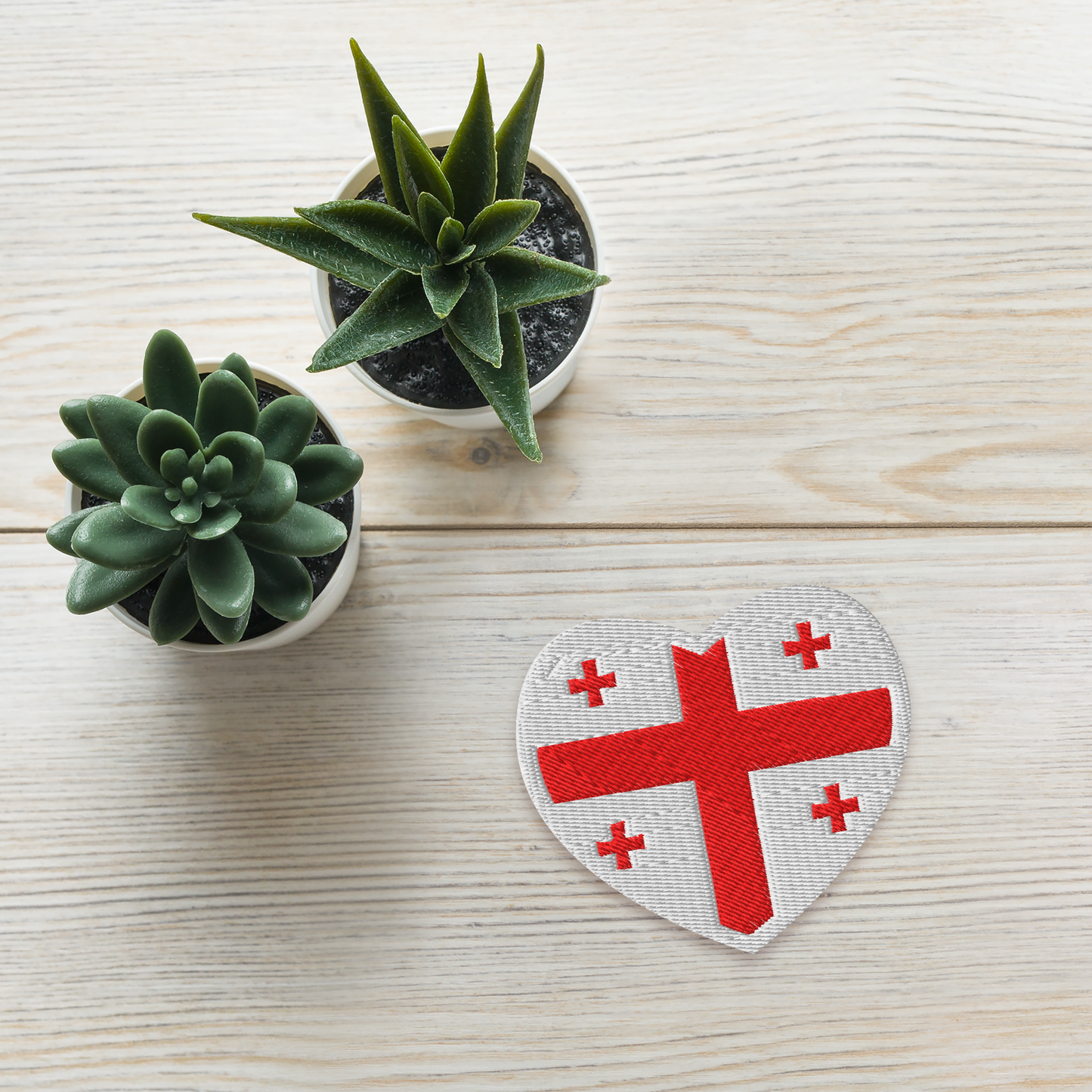 Heart of Georgia Embroidered Patch ❤️🇬🇪